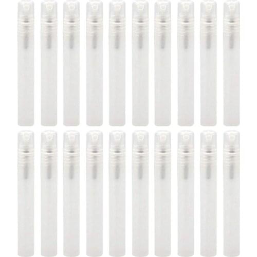 50Pcs / Lot 5Ml Empty Transparent Plastic Spray Bottle Makeup Perfume Atomizer Refillable Bottle