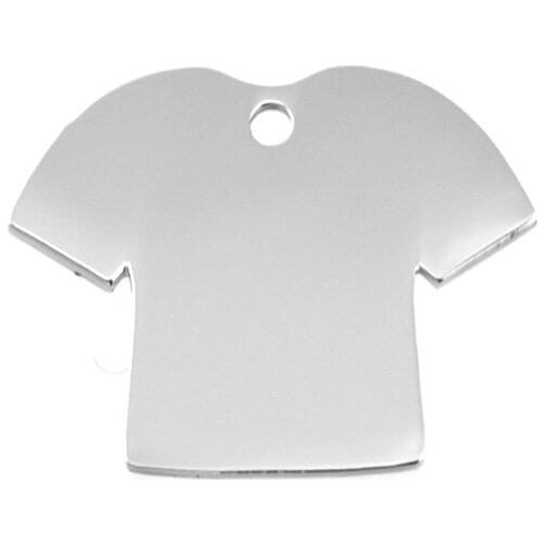 Baby clothes coat shirt charms pendant personalized hand made jewelry stainless steel both sides mirror polished 50pcs