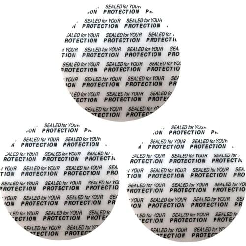 500Pcs 20mm/24mm/28mm/38mm/50mm Press Seal Cap Liners Black Font Cosmetic Jar Bottle Pot Foam Safety Tamper Food Gasket Seal Pad