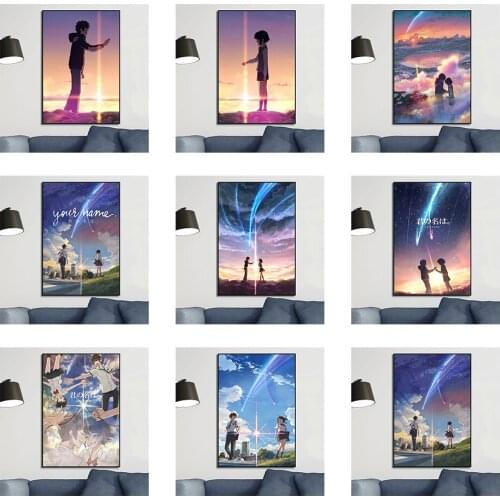 Your Name Character Anime Poster Canvas Painting Print Cuadros Art Wall Decoration Mural Modern Home Living Room Decor No Fram