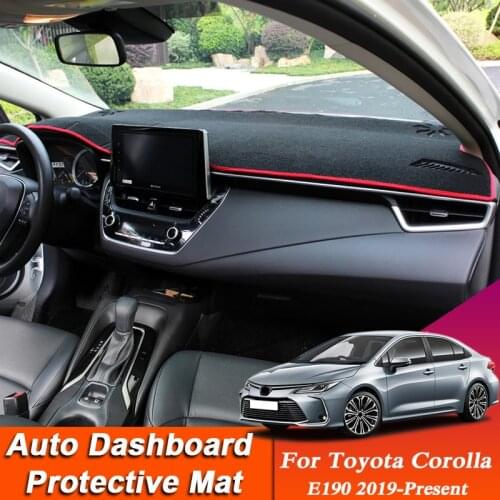 Car Styling For Toyota Corolla E190 2019-Present LHD&RHD Dashboard Mat Protective Interior Anti-Pad Shade Cushion Auto Accessory