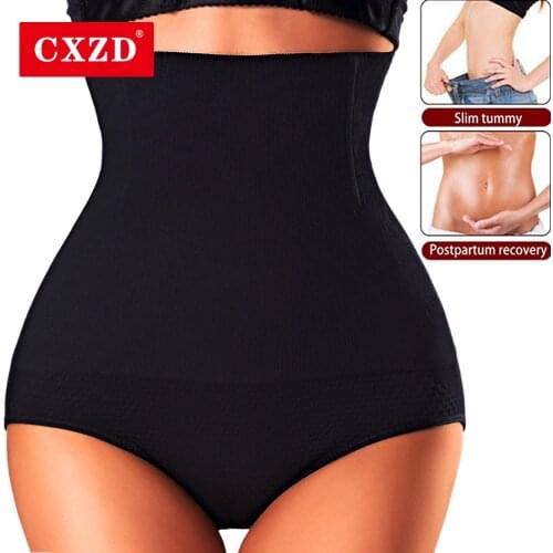 CXZD Women Waist Trainer Tummy Control Panties Seamless Body Shaper Shorts High Waist Shapewear Butt Lifter Thigh Slimmer