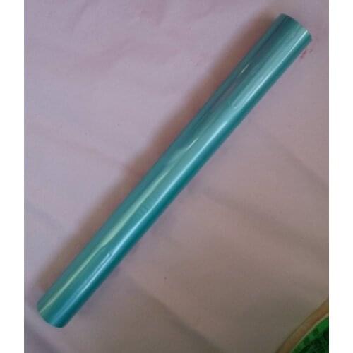 Hot stamping foil pearl foil lake blue color hot press on paper or plastic 64cm x120m stamping foil heat transfer film