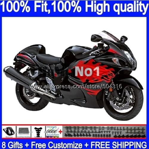 Injection For SUZUKI GSXR-1300 GSXR 1300 Hayabusa 30MC.53 GSXR1300 2008 2013 2014 2015 2016 08 13 14 15 16 Gloss black Fairing