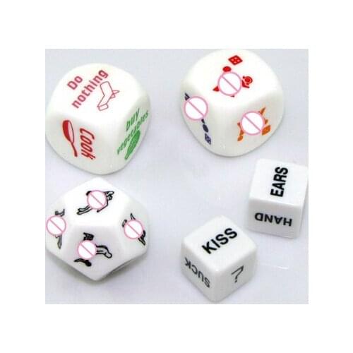 Sweet Weapons 5 in 1 Sex Dices 5 Designs/Lot Erotic Dice Sex Toys for Couples, Foreplay Flirty Sex Products Adult Party Games
