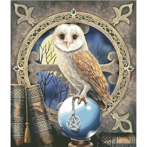 Gold Collection Counted Cross Stitch Kit The Spell Keeper Owl Wizard Magician Prophet
