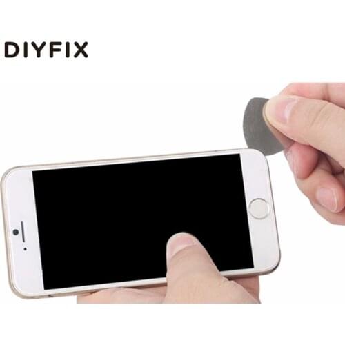 DIYFIX 6Pcs Phone Opening Tools Metal Thin Guitar Picks Pry Opener for iPhone iPad Tablet PC Disassemble Repair Tool Kit