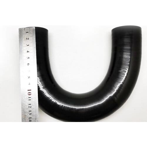 1.5" 38mm ID Elbow Couple Silicone 180 Degree U-Bend Coolant Hose