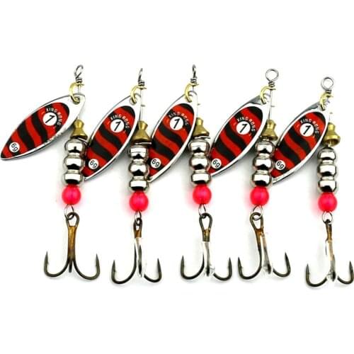 Spinner Spoon Lures isca artificial Fishing Lure Hook With Mustad Treble Hook Jig Anzuelos De Pesca