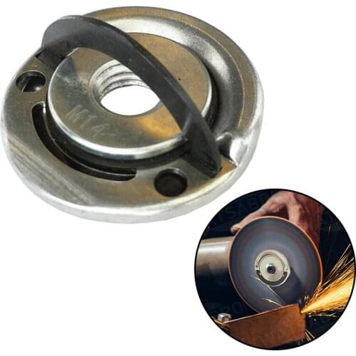 1/2pcs M14 Thread Replacement Angle Grinder Chuck Tools Quick Clamping Release Angle Grinder Inner Outer Flange Nut Set Tools