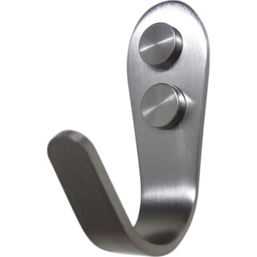 1PC Door Hook Kitchen Cabinet Clothes Wall Stainless Steel Hooks Organizer Contains Home Storage Robe Hooks Bathroom Accessories