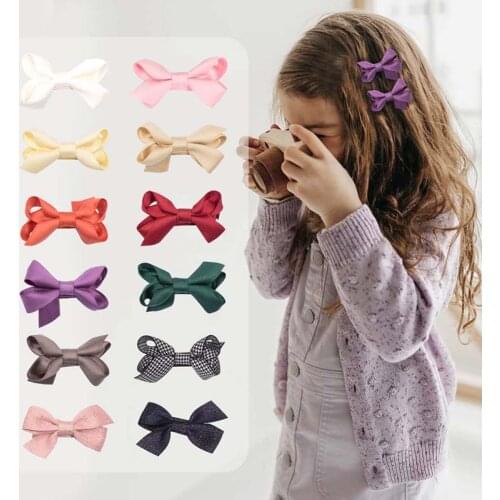 1 PC Cute Bowknot Hair Clips Girls Hair Accessories Solid Hairgrip For Girls Mini Hairpins Lovely Bow Hairpins spinki do wlosow