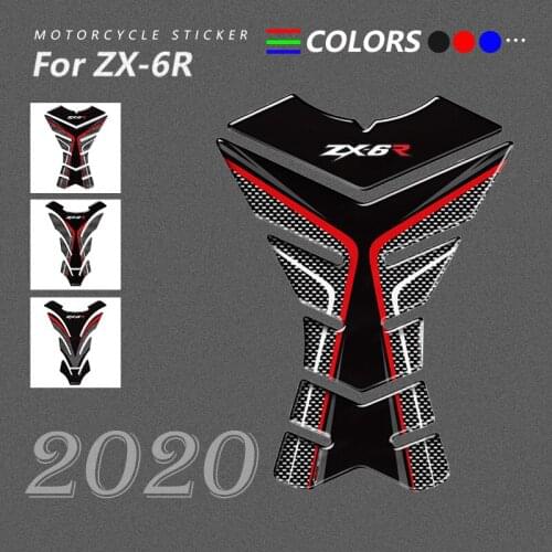 3D Motorcycle Stickers For Kawasaki Ninja ZX-6R ZX6R 2015 2016 2017 2018 2019 2020 2021 Gas Oil Fuel Tank Pad Protector Decal