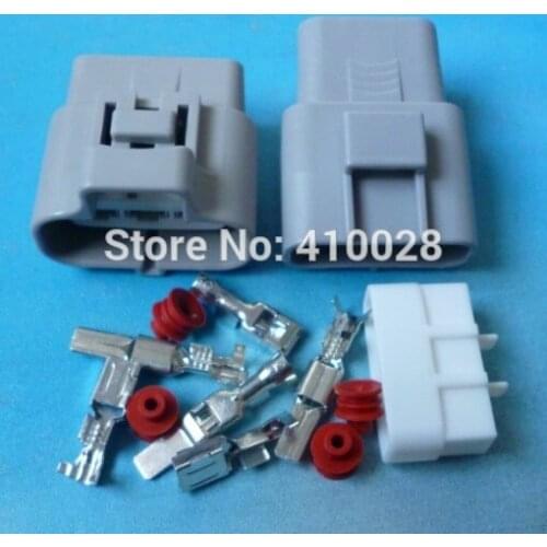 5/30/100 sets 3Pin 4.8mm Car connector,3P Auto plug,4.8mm Car electrical connector for car motorcycle Truck etc