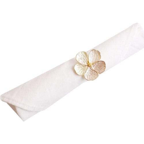 HOT 6PC Napkin Ring White Oil Flower Buckle Wedding Event Tabletop Decoration Crafts Party Supplies Exquisite/Simple Napkin Ring
