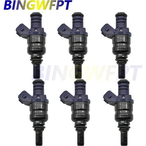 6x Fuel Injector 1439800 13641439800, 13537546245l 1364-1439800 for 2001-2006 BMW Z4-X3-Z3-330i-X5-530i 3.0L I6