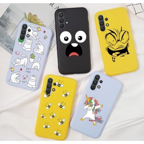 For Samsung Galaxy A32 Case 4G 5G Cartoon Cute Silicone Phone Case For Samsung A32 A 32 Cover TPU Candy For GalaxyA32 Funda