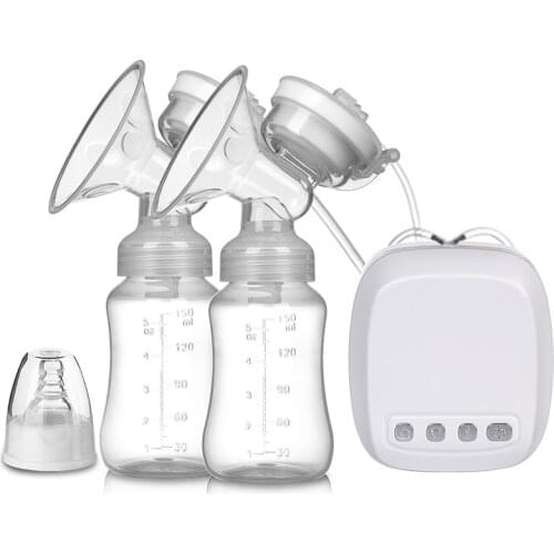 Double Electric Breast pumps Powerful Nipple Suction USB Intelligent Breast Pump Baby Milk bottle Cold Heat Pad Nipples TY10002