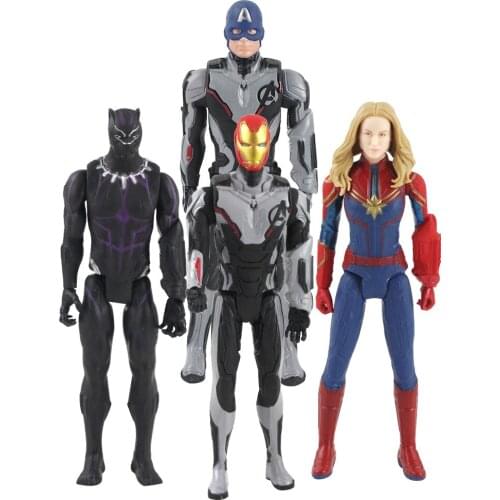 30cm Endgame Avengers Action Figure Carol Danvers Captain America Black Panther Iron Man in Ant-Man Suit FX Model Toys