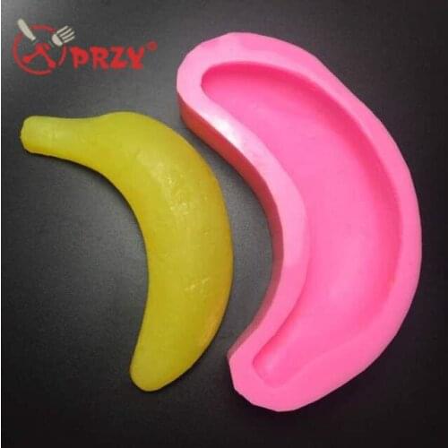 DIY Handmade soap molds Craft Art Silicone Soap mold Fruit Banana candle molds sugar craft tools silicone mold chocolate mould