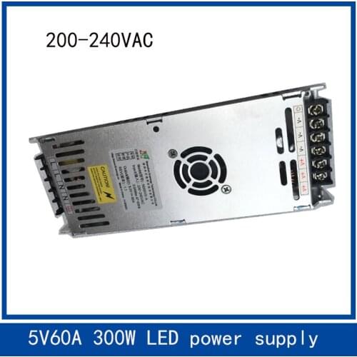 G-energy 5V 60A 300W Special LED display power supply With Fan uitra-thin For Indoor Outdoor Led module Screen