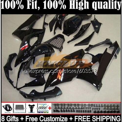 Injection For SUZUKI GSXR-1000 GSXR1000 GSX R1000 K5 12CL.6 GSX-R1000 05 06 GSXR 1000 1000CC CC 2005 2006 Fairing Glossy black
