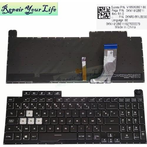 RGB Greece Belgium keyboard Backlit for ASUS ROG Strix G731GT G731U G731GU H7154 EV038T 0KN1-912BE11 912GR11 New Color backlight