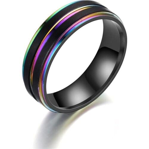 Titanium steel ring for men and women