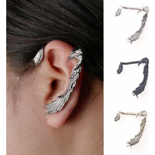 Creative Ear Stud European and American Fashion Gothic Punk Vampire Black Crow Raven Ear Stud Ear Hook