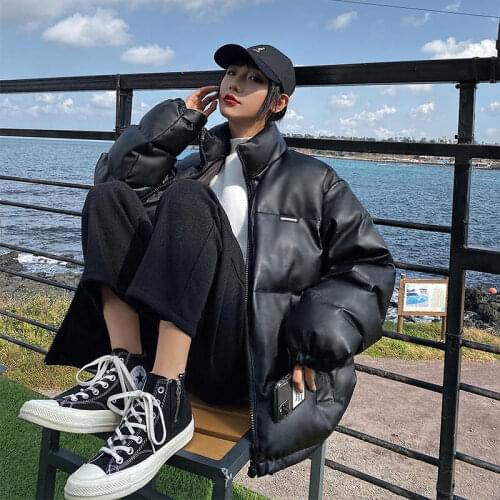 Woman Jacket Parkas Coat Autumn And Winter Loose Hand Plug Cotton Cotton Coat Cotton Coat Jacket Female Veste Femme