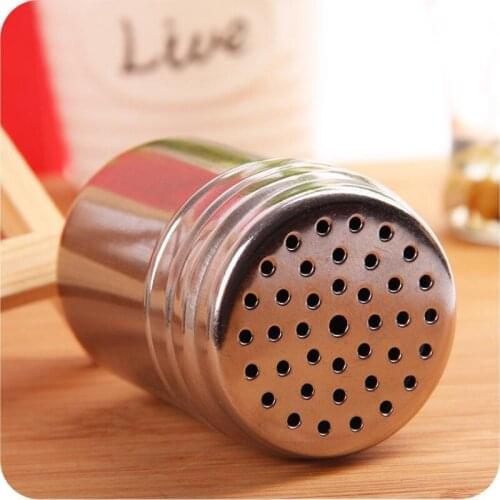 Metal Stainless Steel BBQ Picnic Seasoning Jars Salt Shaker Sugar Pepper Toothpick Storage Bottle LX2215