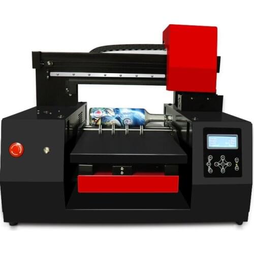Multifunction Printer Fast Speed Automatic UV Printer A3 with Double Printheads Varnish Printing for Phone Case Cylinder Glass