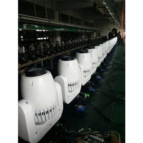 2pcs/lot Powerful white case shell 150W Gobo LED Moving Head Beam Wash Spot Lights 150w 2 Gobo Wheels 3 Facet Prism Dj DMX Disco