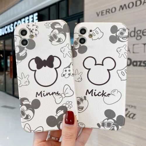2021 Disney Mickey Minnie All-inclusive Soft Case for IPhone 12 11 Pro Max XR XS Max 7 8 Plus X SE Full Body Phone Back Cover