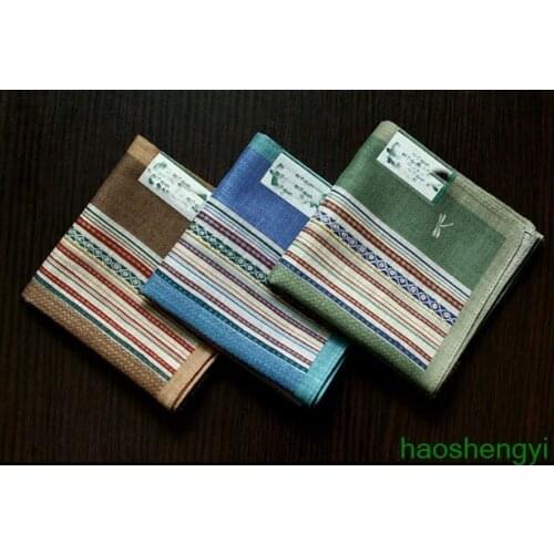 Mens handkerchief made in Japan, pure cotton thin dragonfly handkerchief 46cm*46cm