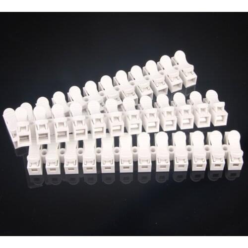 New 1Piece 12P Ch-12 Spring Wire Connector Splice Led Strip Light No Welding No Screw Connector Cable Crimp Terminal 12 Way