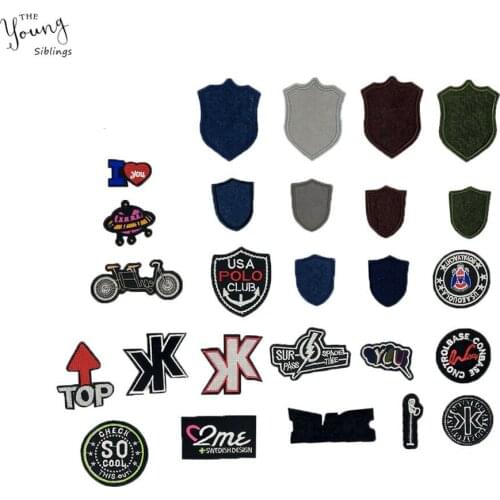 New arrive Mixture Iron on Patch Sewing Applique Zipper Bicycle badge kids Embroidery Stickers Clothing Badge DIY Accessories