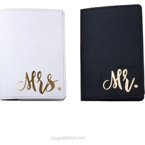 Mr Mrs Married Wedding Honeymoon Passport Cover Holder Case Organizer ID Card Travel Protector Organizer S19 20 Dropshpping