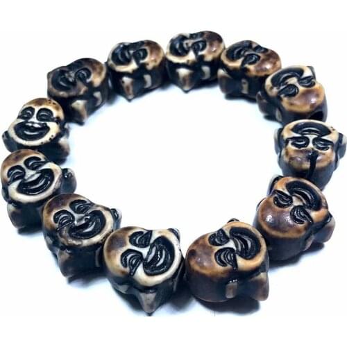 Bracelet Personality Vintage Classic Dark Buddha Totem Lucky Bangle