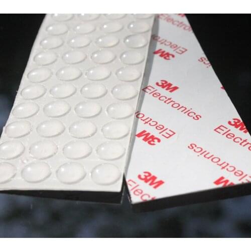 Surface Saver Plastic Adhesive Bumper Pads Protects Floors Furniture, Non-Slip Non-Scratch Surface 80pcs 12x4mm