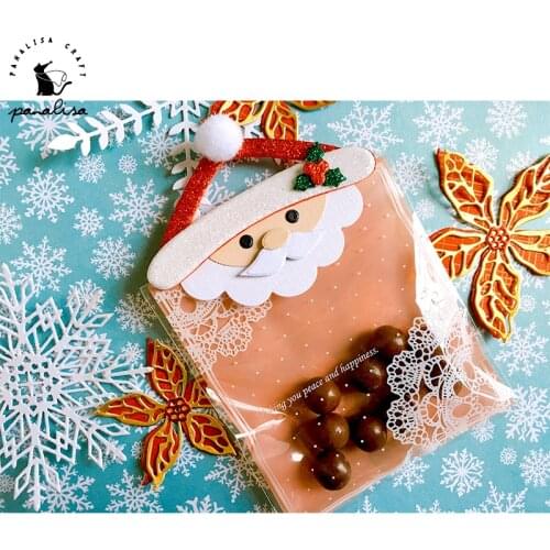 Panalisacraft Christmas Bag Topper Metal Cutting Dies Stencils for DIY Scrapbooking album Decorative Embossing DIY Paper Cards