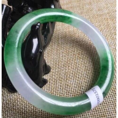 Certified Grade A Natural Lavender Green Jadeite Bracelet Jade Bangle(Certificate delivery)
