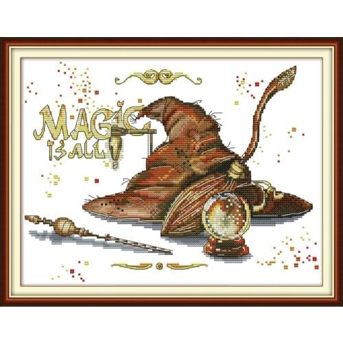 Everlasting Love Magic Props Chinese Cross Stitch Kits Ecological Cotton Printed 14CT 11CT DIY Christmas Gift Wedding Decoration