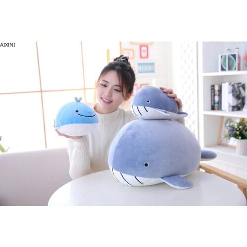 Adorable Blue Dolphin/Shark Plush Ultra Soft Squishy Stuffed Ocean Animals Cute Plush Toy Kids Boys Girls Birthday Gift Toys