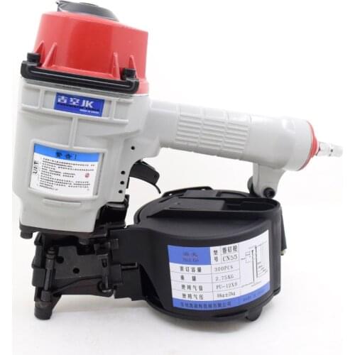 High Quality CN55 Industrial Pneumatic Coil Nailer Air Nail Gun Tool JN50C Wood Box Stakes Max