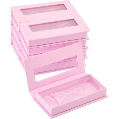 100/pack Wholesale false eyelash Boxes Packaging Faux cils 25mm Mink eyelashes package magnetic eyelashes Makeup case vendors