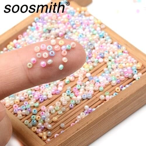 2mm 13/0 Shell Colors Czech Glass Beads Loose Spacers Seedbeads For Jewelry Making Handmade DIY Accessories Beads Wholesale