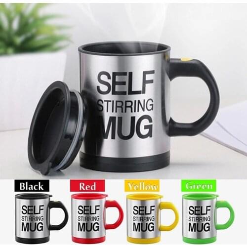 400ml Stainless Steel Lazy Automatic Self Stirring Mug Coffee Milk Mixing Cup Drinkware Kitchen Dining gadgets