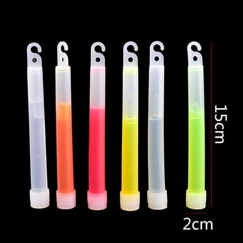 6 Inch 20*150Mm Walking and Hiking Camping SOS Gear Survival Tool Kit Outdoor Military Equipment SOS Military Glow Light Sticks