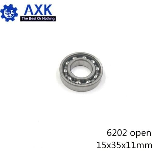 6202 Bearing 15*35*11 mm ABEC-3 C3 ( 4 PCS ) For Motorcycles Engine Crankshaft 6202 OPEN Ball Bearings Without Grease